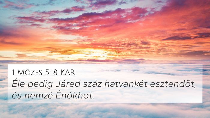 1 Mózes 5:18 KAR Bible Verse Image