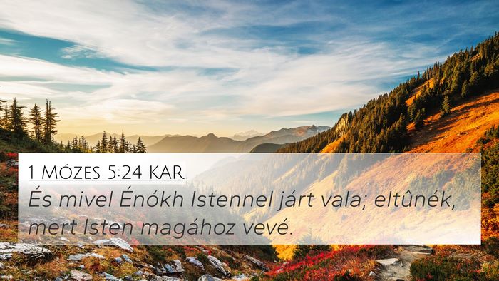 1 Mózes 5:24 KAR Bible Verse Image