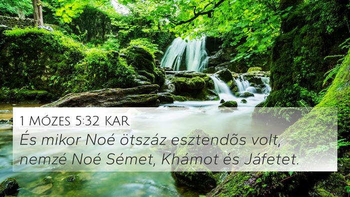 1 Mózes 5:32 KAR Bible Verse Image