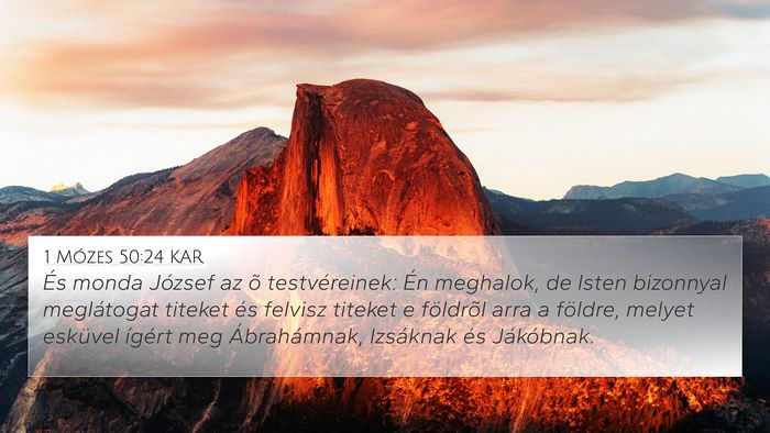 1 Mózes 50:24 KAR Bible Verse Image