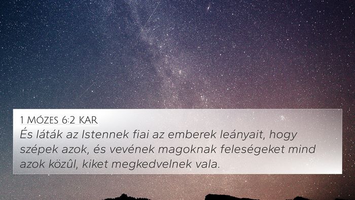 1 Mózes 6:2 KAR Bible Verse Image