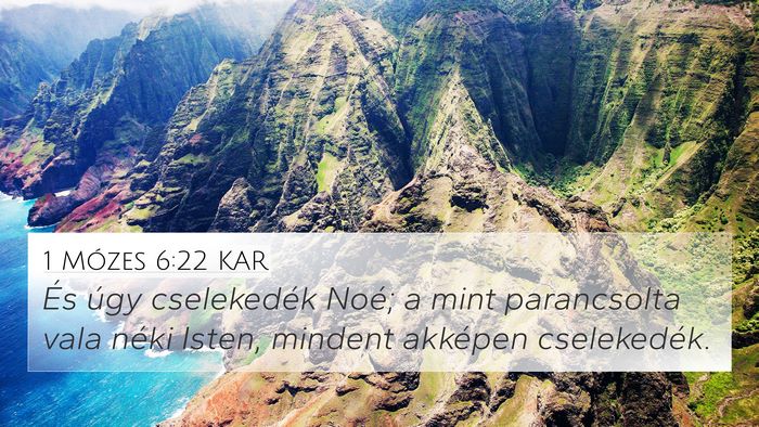 1 Mózes 6:22 KAR Bible Verse Image