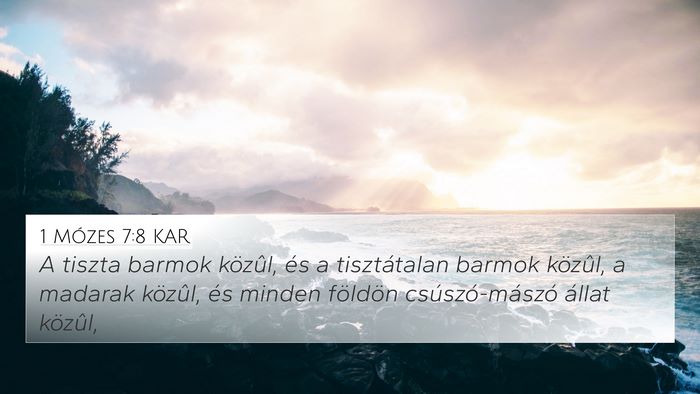 1 Mózes 7:8 KAR Bible Verse Image