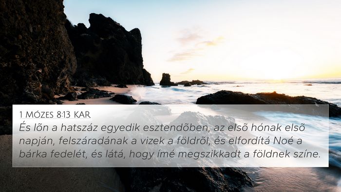1 Mózes 8:13 KAR Bible Verse Image
