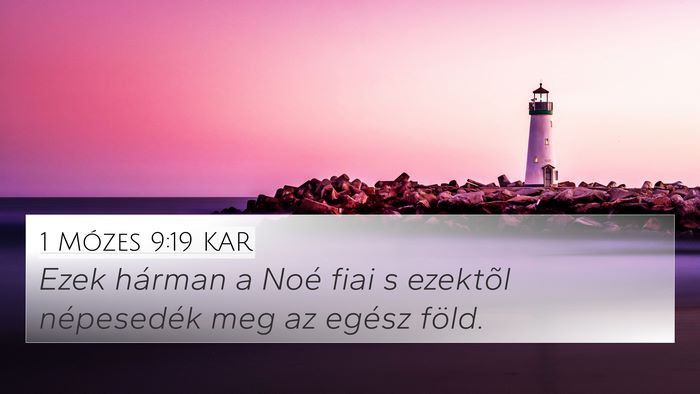 1 Mózes 9:19 KAR Bible Verse Image