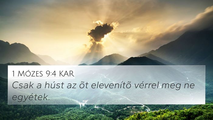 1 Mózes 9:4 KAR Bible Verse Image
