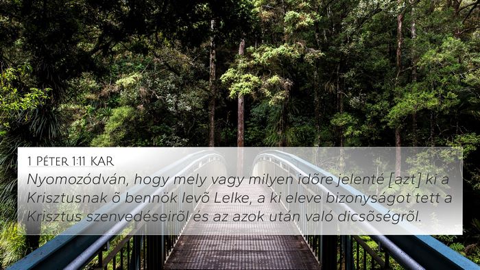 1 Péter 1:11 KAR Bible Verse Image