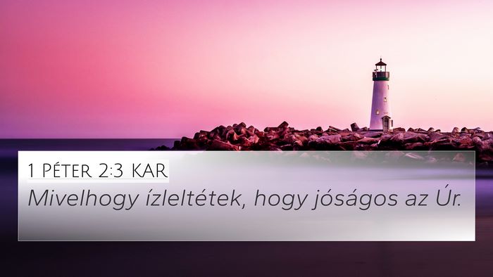 1 Péter 2:3 KAR Bible Verse Image