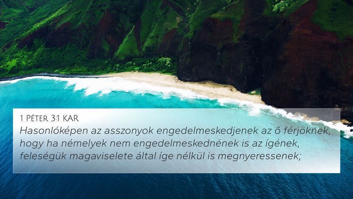1 Péter 3:1 KAR 4K Wallpaper - Hasonlóképen az asszonyok engedelmeskedjenek az - 4K Wallpaper Bible Verse