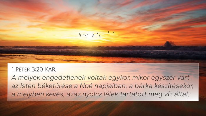 1 Péter 3:20 KAR Bible Verse Image