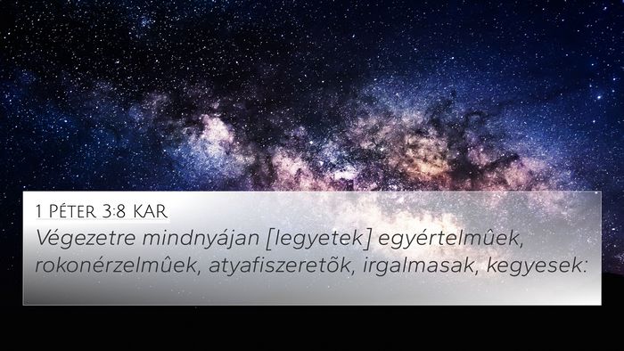 1 Péter 3:8 KAR Bible Verse Image