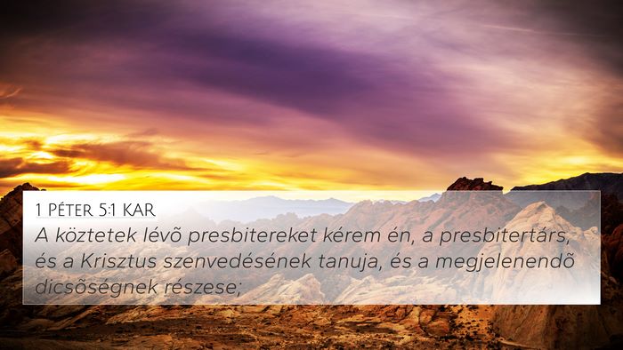 1 Péter 5:1 KAR Bible Verse Image