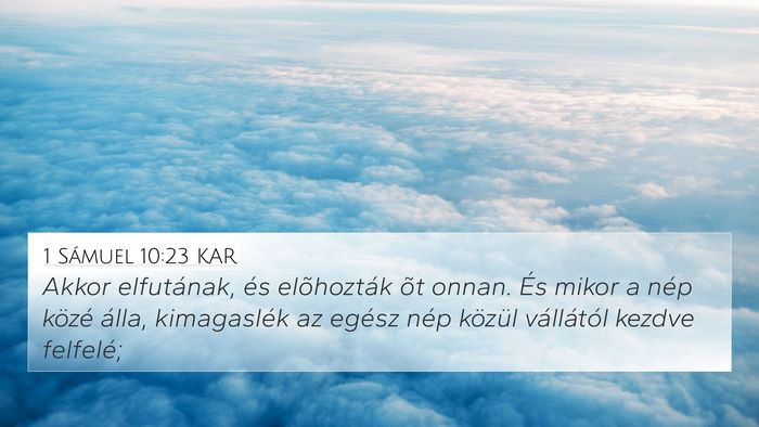 1 Sámuel 10:23 KAR Bible Verse Image
