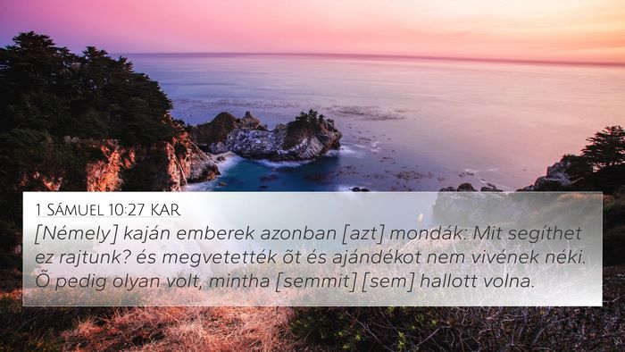 1 Sámuel 10:27 KAR Bible Verse Image