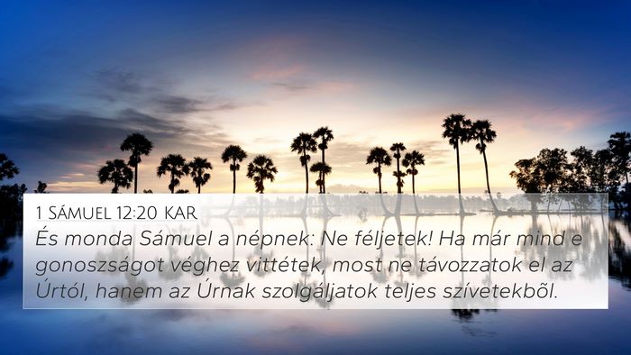 1 Sámuel 12:20 KAR Bible Verse Image