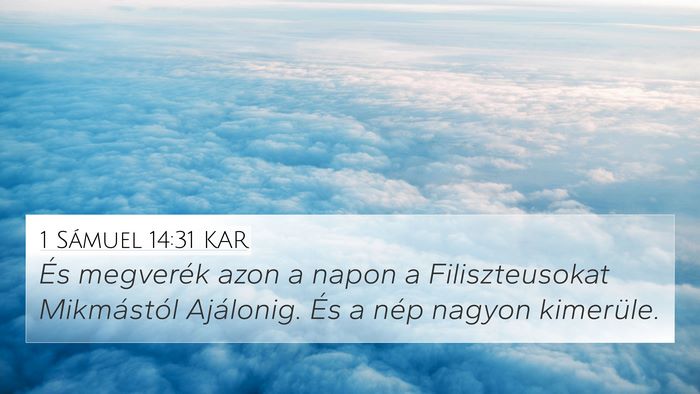 1 Sámuel 14:31 KAR Bible Verse Image