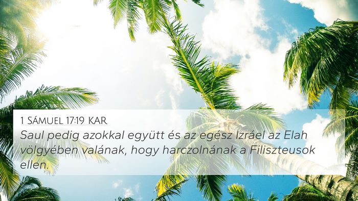 1 Sámuel 17:19 KAR Bible Verse Image