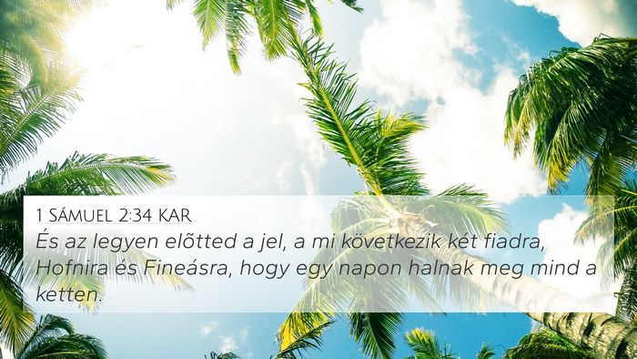 1 Sámuel 2:34 KAR Bible Verse Image