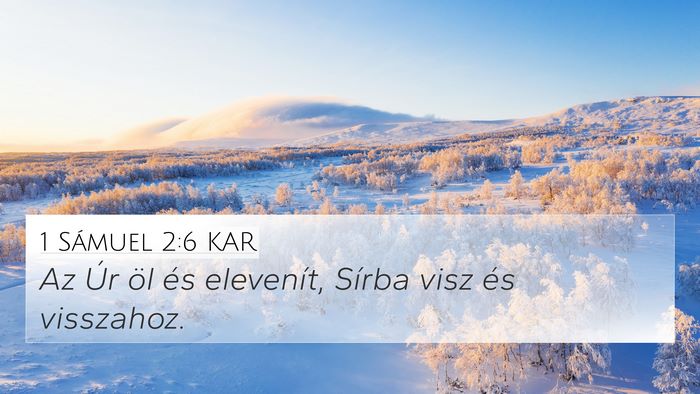 1 Sámuel 2:6 KAR Bible Verse Image