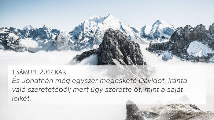 1 Sámuel 20:17 KAR Bible Verse Image