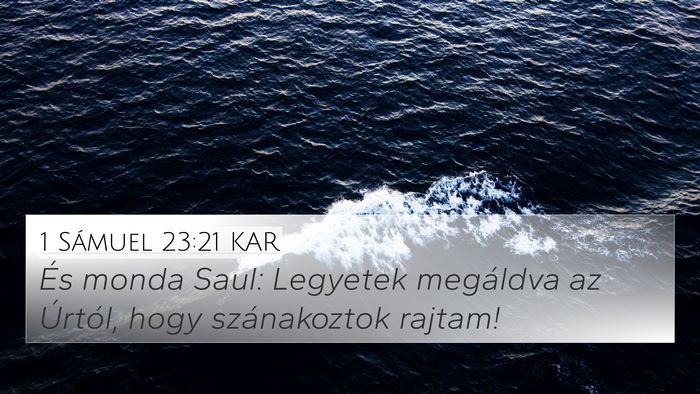 1 Sámuel 23:21 KAR Bible Verse Image