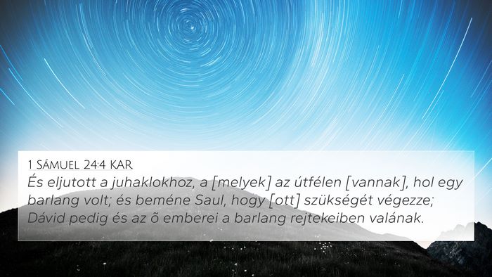 1 Sámuel 24:4 KAR Bible Verse Image