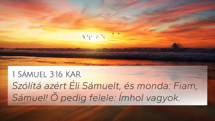 1 Sámuel 3:16 KAR Bible Verse Image