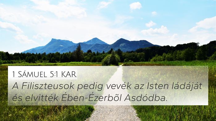 1 Sámuel 5:1 KAR Bible Verse Image