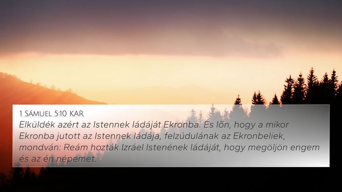 1 Sámuel 5:10 KAR Bible Verse Image