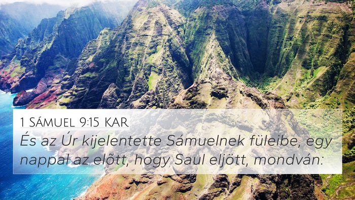 1 Sámuel 9:15 KAR 4K Wallpaper - És az Úr kijelentette Sámuelnek füleibe, egy - 4K Wallpaper Bible Verse