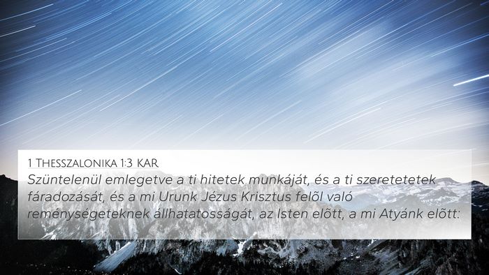 1 Thesszalonika 1:3 KAR Bible Verse Image