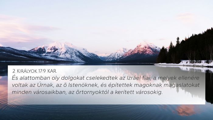 2 Királyok 17:9 KAR Bible Verse Image