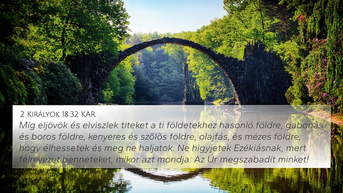 2 Királyok 18:32 KAR Bible Verse Image