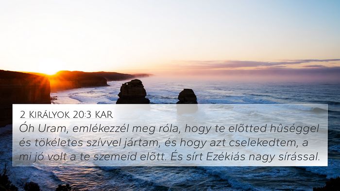 2 Királyok 20:3 KAR Bible Verse Image