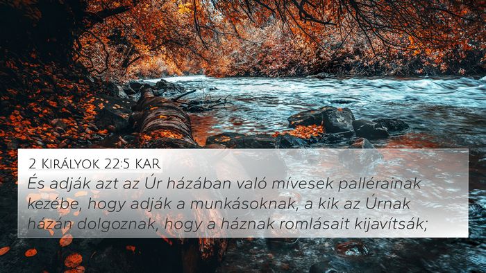 2 Királyok 22:5 KAR Bible Verse Image