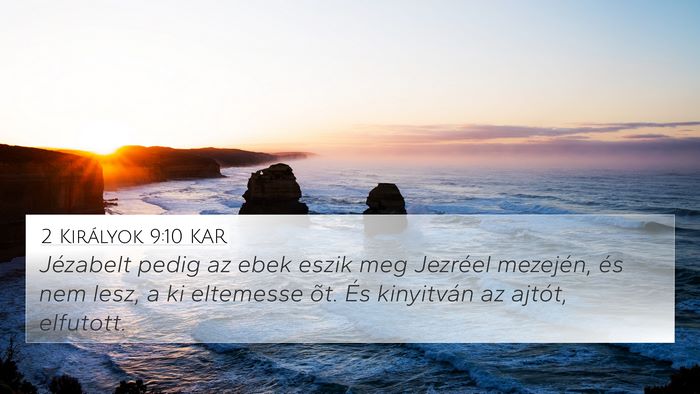 2 Királyok 9:10 KAR Bible Verse Image