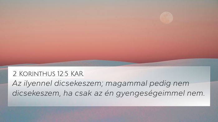 2 Korinthus 12:5 KAR Bible Verse Image