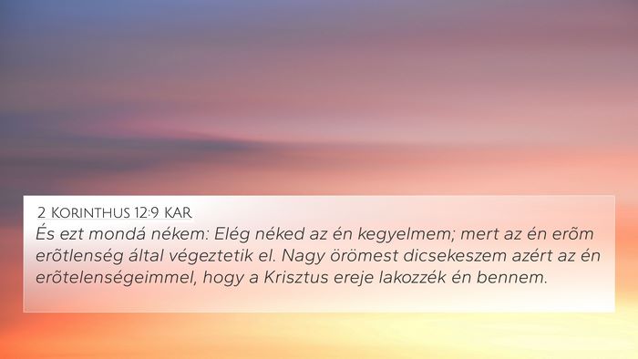 2 Korinthus 12:9 KAR Bible Verse Image