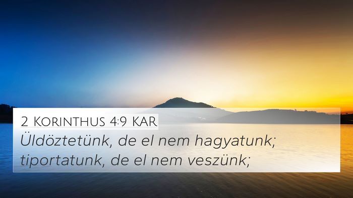 2 Korinthus 4:9 KAR Bible Verse Image