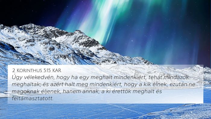 2 Korinthus 5:15 KAR Bible Verse Image