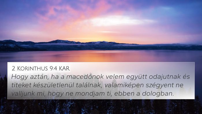 2 Korinthus 9:4 KAR Bible Verse Image