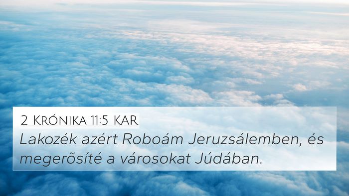 2 Krónika 11:5 KAR Bible Verse Image