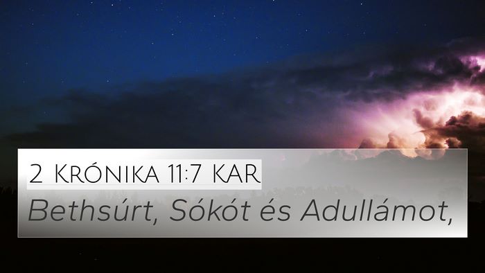 2 Krónika 11:7 KAR Bible Verse Image