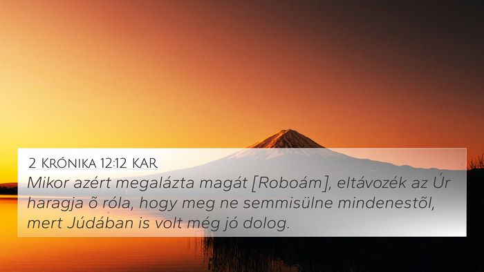 2 Krónika 12:12 KAR Bible Verse Image