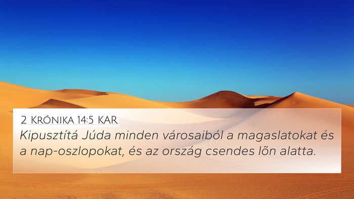 2 Krónika 14:5 KAR Bible Verse Image