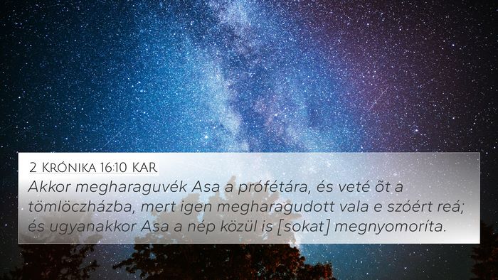 2 Krónika 16:10 KAR Bible Verse Image