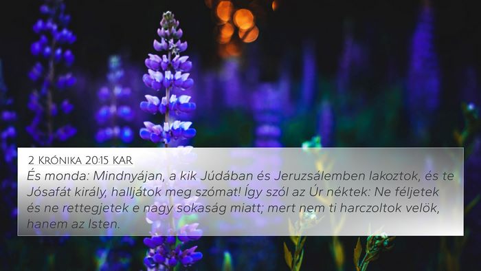 2 Krónika 20:15 KAR Bible Verse Image