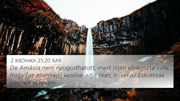 2 Krónika 25:20 KAR Bible Verse Image
