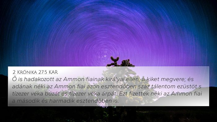 2 Krónika 27:5 KAR Bible Verse Image