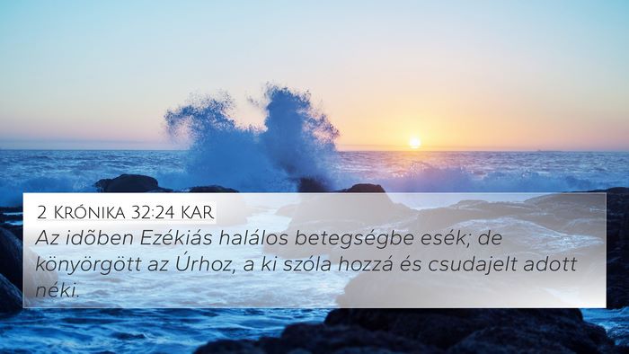 2 Krónika 32:24 KAR Bible Verse Image